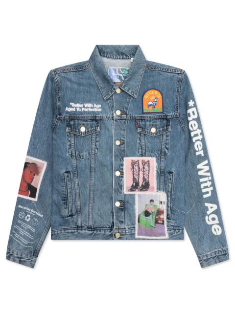 PORTRAIT DENIM JACKET - MULTI