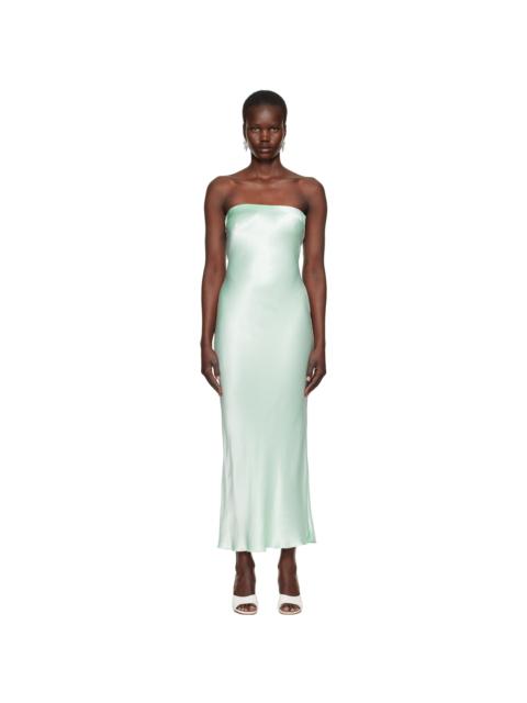 Green Moon Dance Strapless Maxi Dress