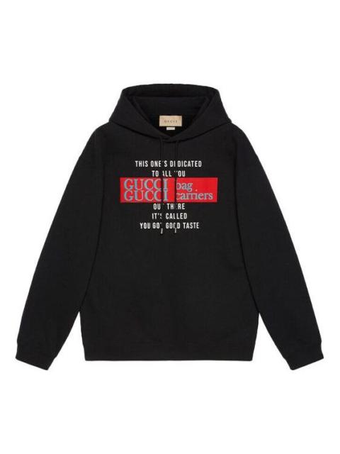 GUCCI FW21 You got good taste Hoodie 'Black' 681220-XJD1D-1152