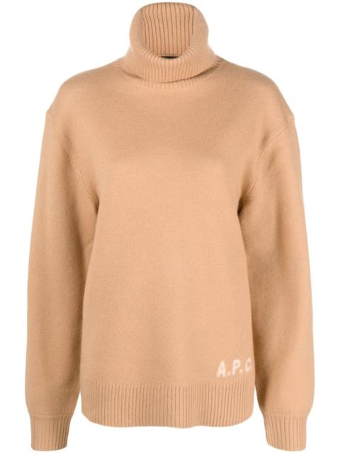 Edward logo-intarsia wool jumper