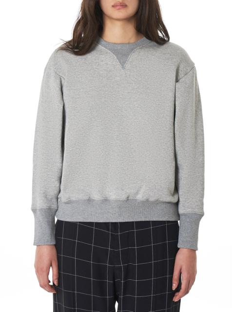 Curled Shoulder Crewneck Pullover