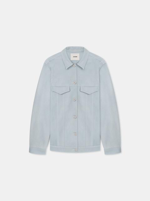 LIONEL
Denim effect leather overshirt