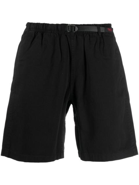 buckle-fastening waistband shorts
