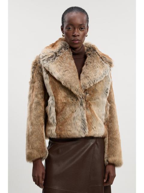 Faux Fox Fur Short Coat