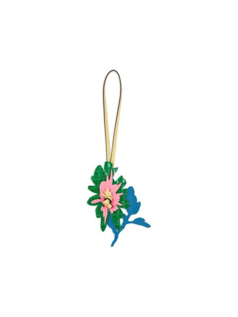 flower luggage tag