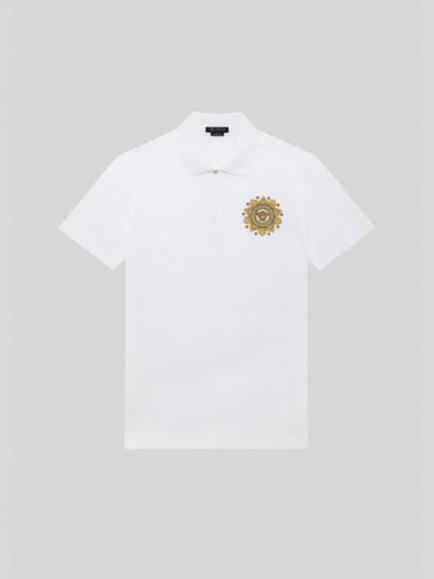 Medusa Embroidered Polo Shirt