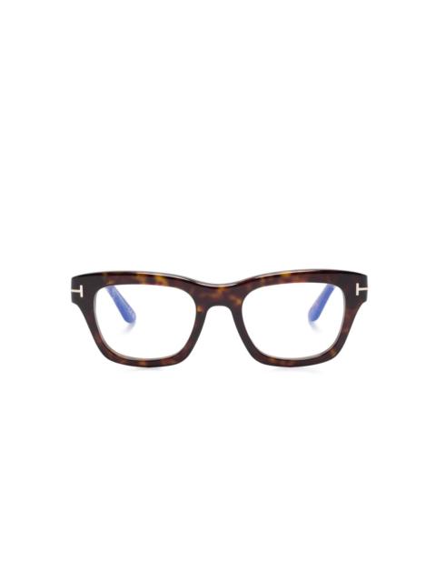 rectangular-frame glasses