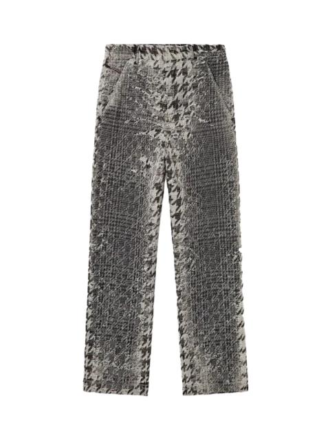 Diesel Distressed Tweed Pants Grey