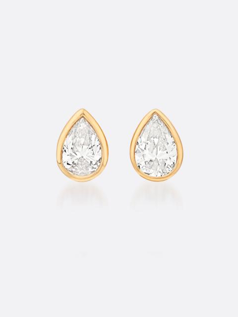 Romance Pear Diamond Droplet Earrings