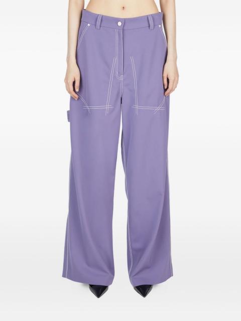 straight-leg trousers