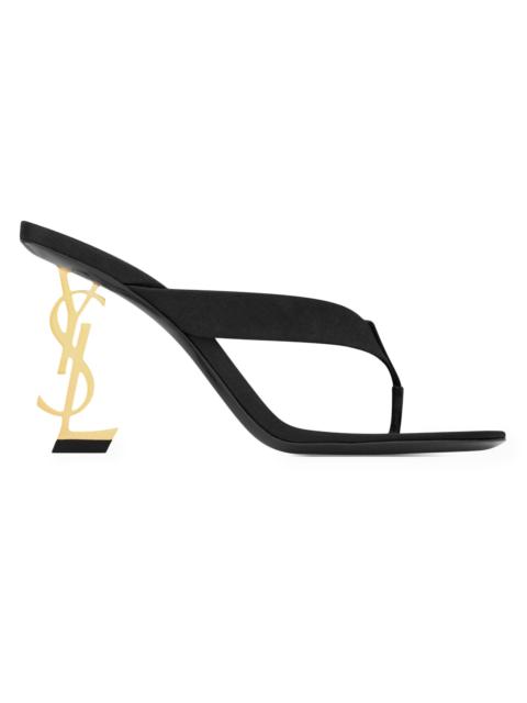 Women's Opyum Mules in Satin Crepe - Black