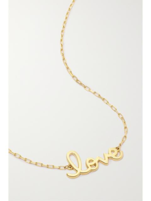 Tiny Love 14-karat Gold Necklace