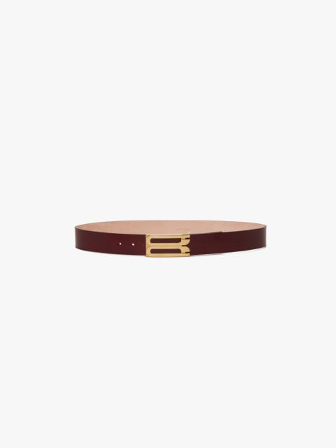 Jumbo Dorian Belt In Burgundy Leather