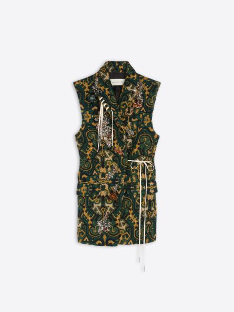 EMBELLISHED SLEEVELESS BLAZER