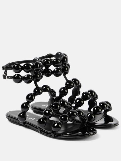 Sphere leather sandals