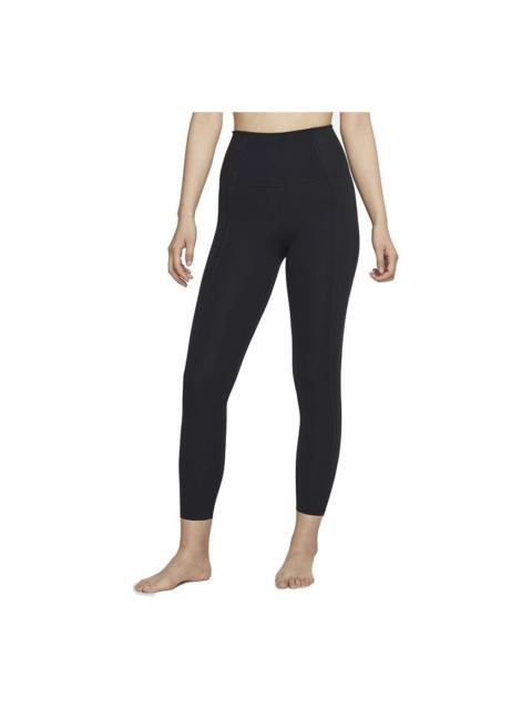(WMNS) Nike Dri-FIT Infinalon 7/8 Training Sports Quick Dry High Waist Gym Pants/Trousers/Joggers Bl