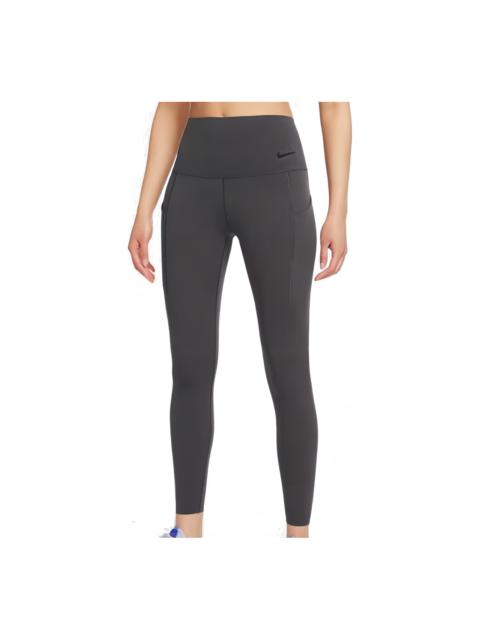 (WMNS) Nike Medium-Support High-Waisted Leggings with Pockets 'Grey' DQ5898-254