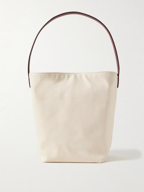 N/s Park Medium Leather-trimmed Canvas Tote