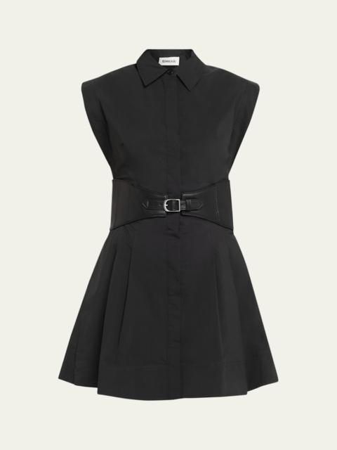 Adler Sleeveless Belted Mini Shirtdress