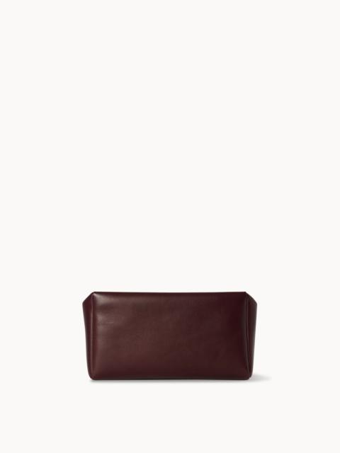 Squared Compact Clutch Bag in Leather