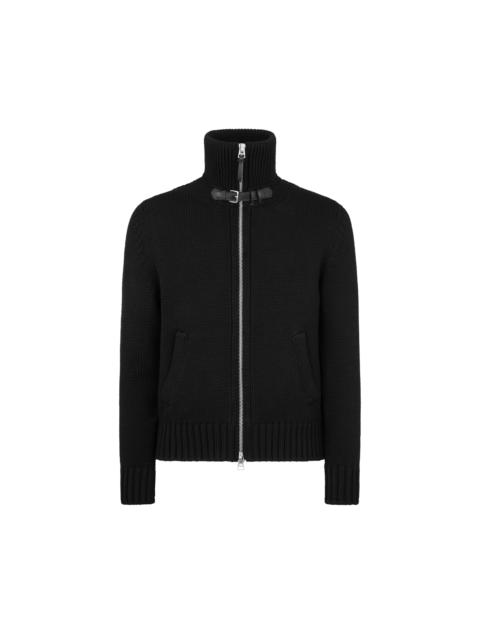 MERINO WOOL ZIP THROUGH