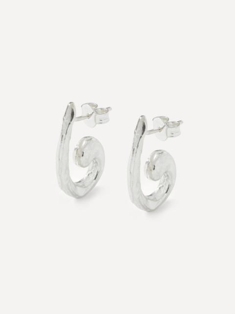 Sterling Silver Bass Clef Stud Earring