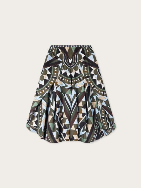 MANUBA PRINT WIDE SILK PANTS