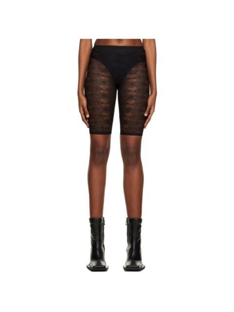 Black Monogram Shorts