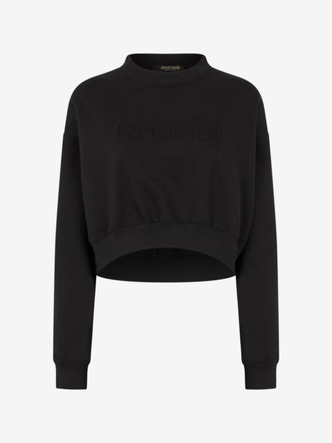 Cropped Sweatshirt With Logo