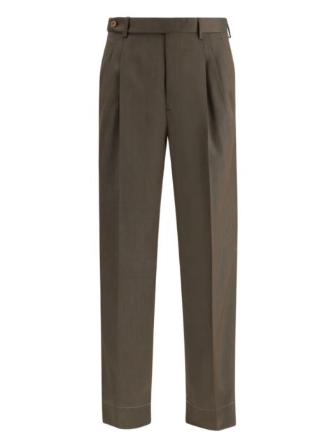 Capri pleated trousers