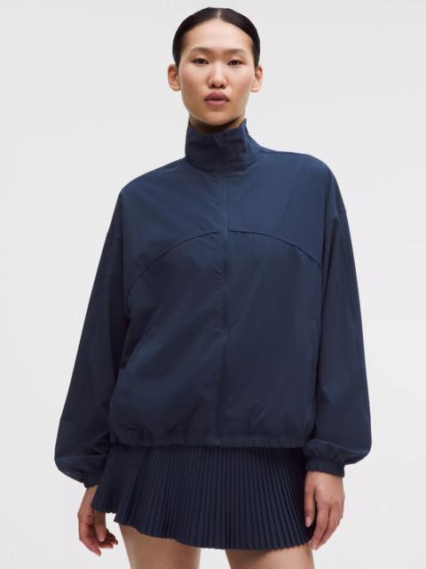 UV-Protective Oversized Tennis Jacket