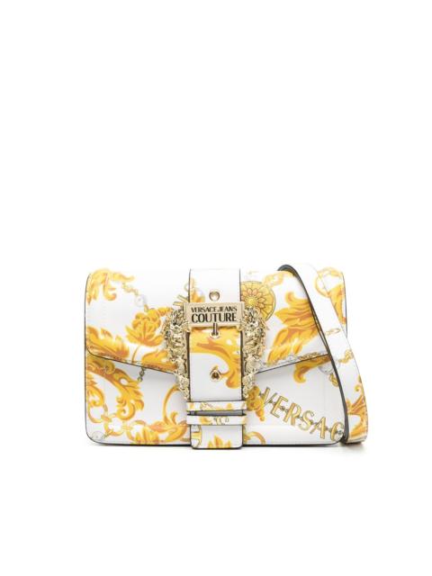 baroque-print satchel bag
