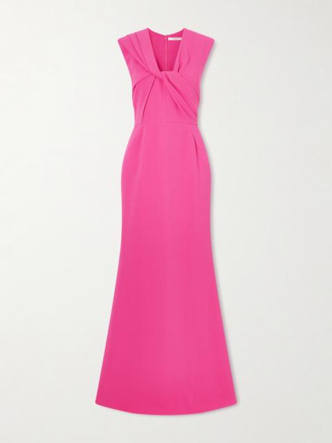 Draped Cady Gown