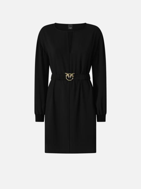 SHORT TECHNICAL CREPE DRESS