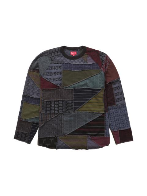 Supreme Patchwork Jacquard L/S Top Black