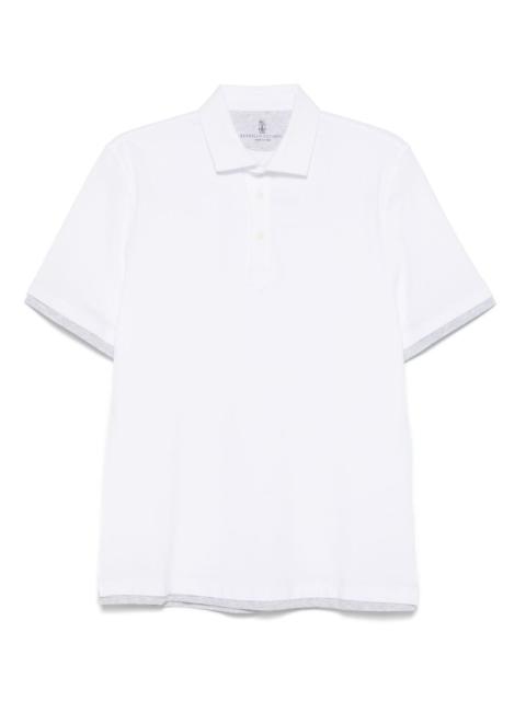 faux-layered polo shirt