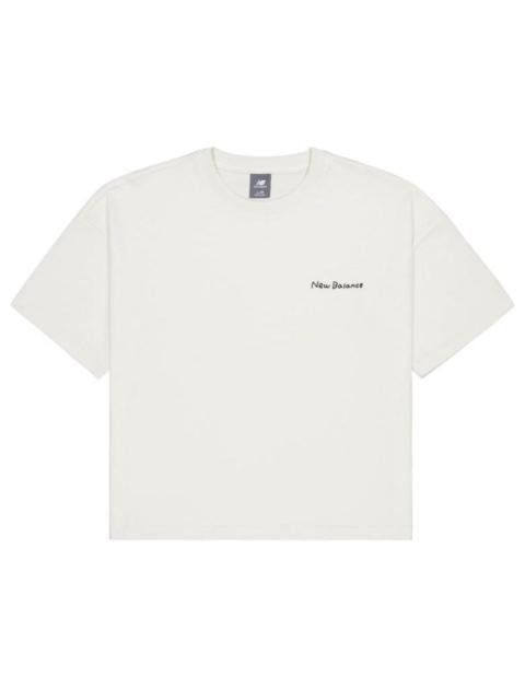 (WMNS) New Balance x Tombonia Skateboarding Graphic T-shirt 'White' AWT42321-CIC