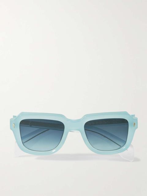 Taos Square-Frame Acetate Sunglasses