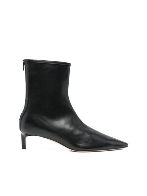 40mm pointed leather bootie