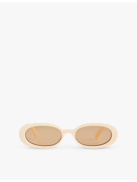 Le Specs Outta Love oval-frame plastic sunglasses