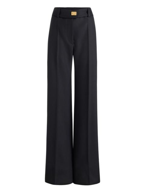 Lock flared trousers