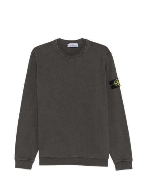 logo-patch crew-neck sweatshirt