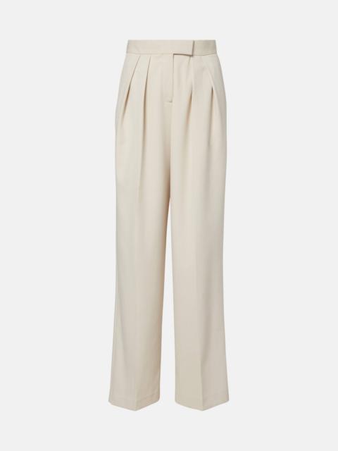 High-rise wide-leg pants