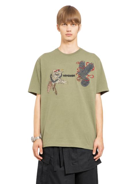 Black-Crow-White-Heron-T-Shirt