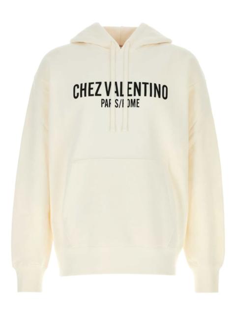 Chez Valentino-print hoodie