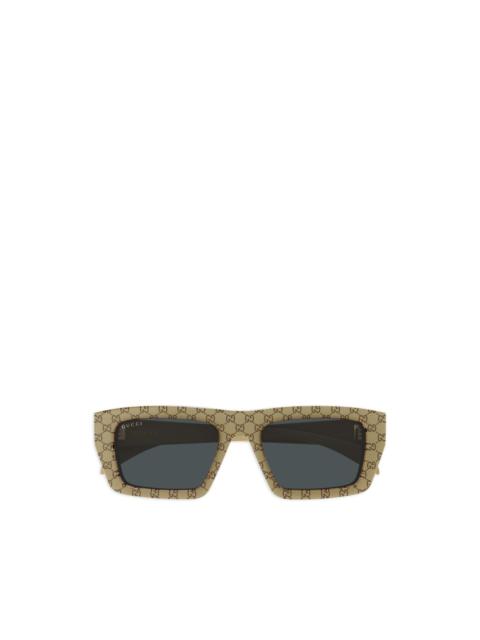 square-frame pattern sunglasses
