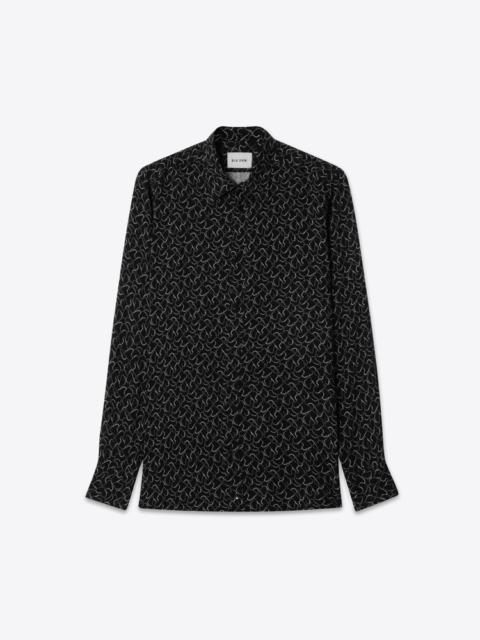 SHIRT 01 BLACK DOTTED WAVE
