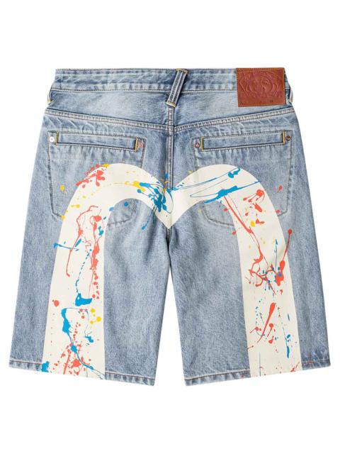 Daicock Spray Dye Denim Shorts