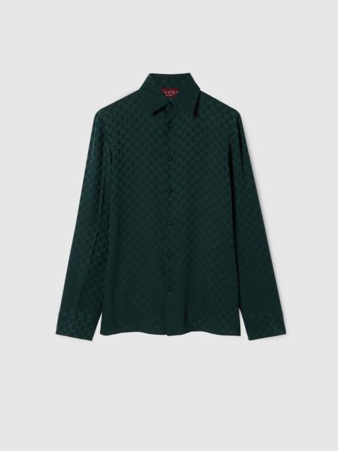 GG silk jacquard shirt