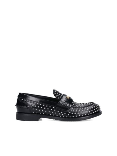 studded penny loafers